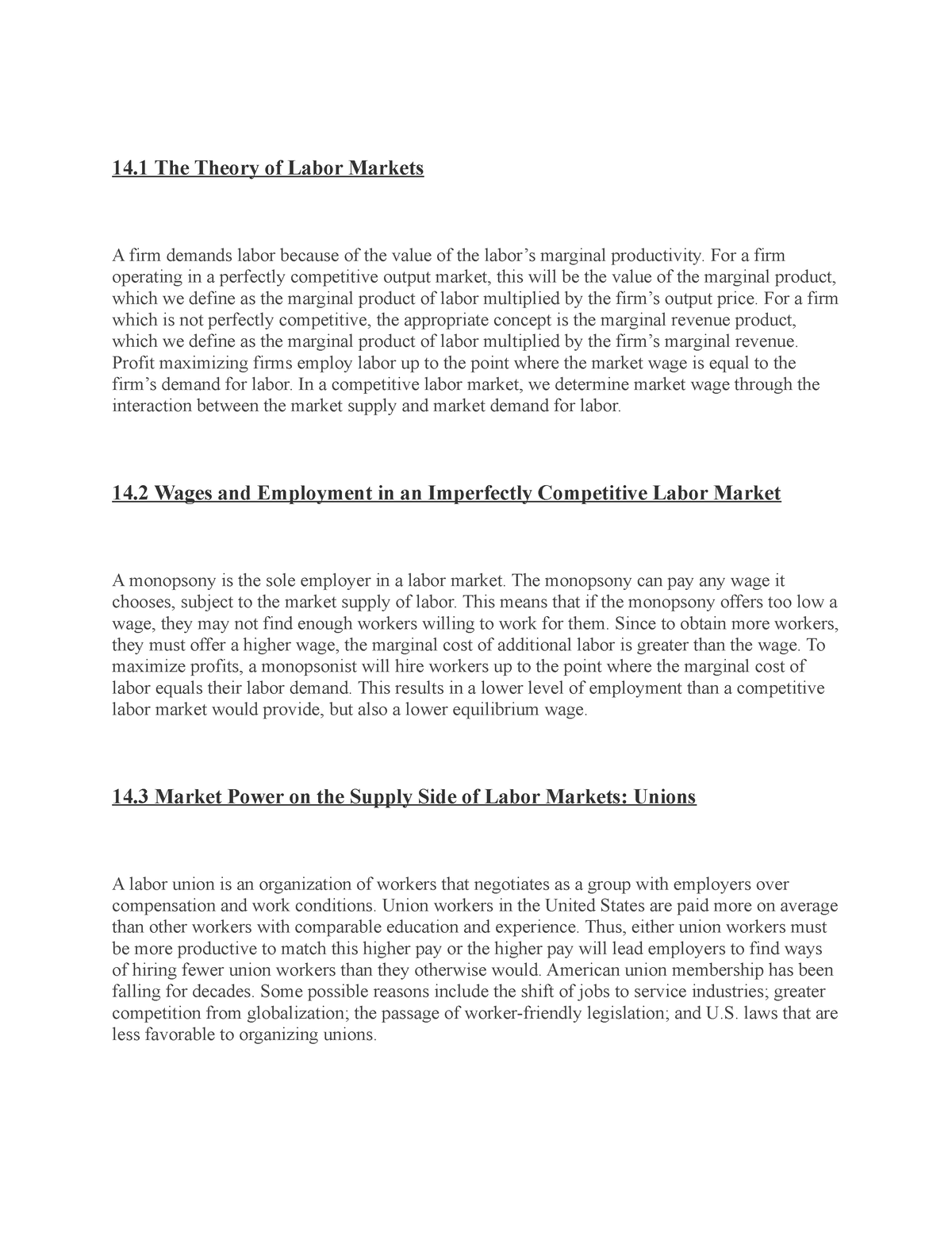 chapter-14-summary-14-the-theory-of-labor-markets-a-firm-demands