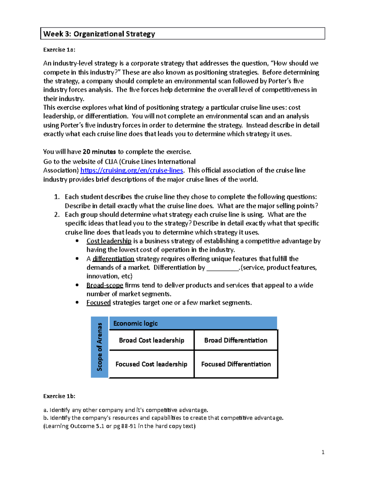 Week 3 Lab Exercises 2022 12 - Week 3: Organizational Strategy Exercise ...