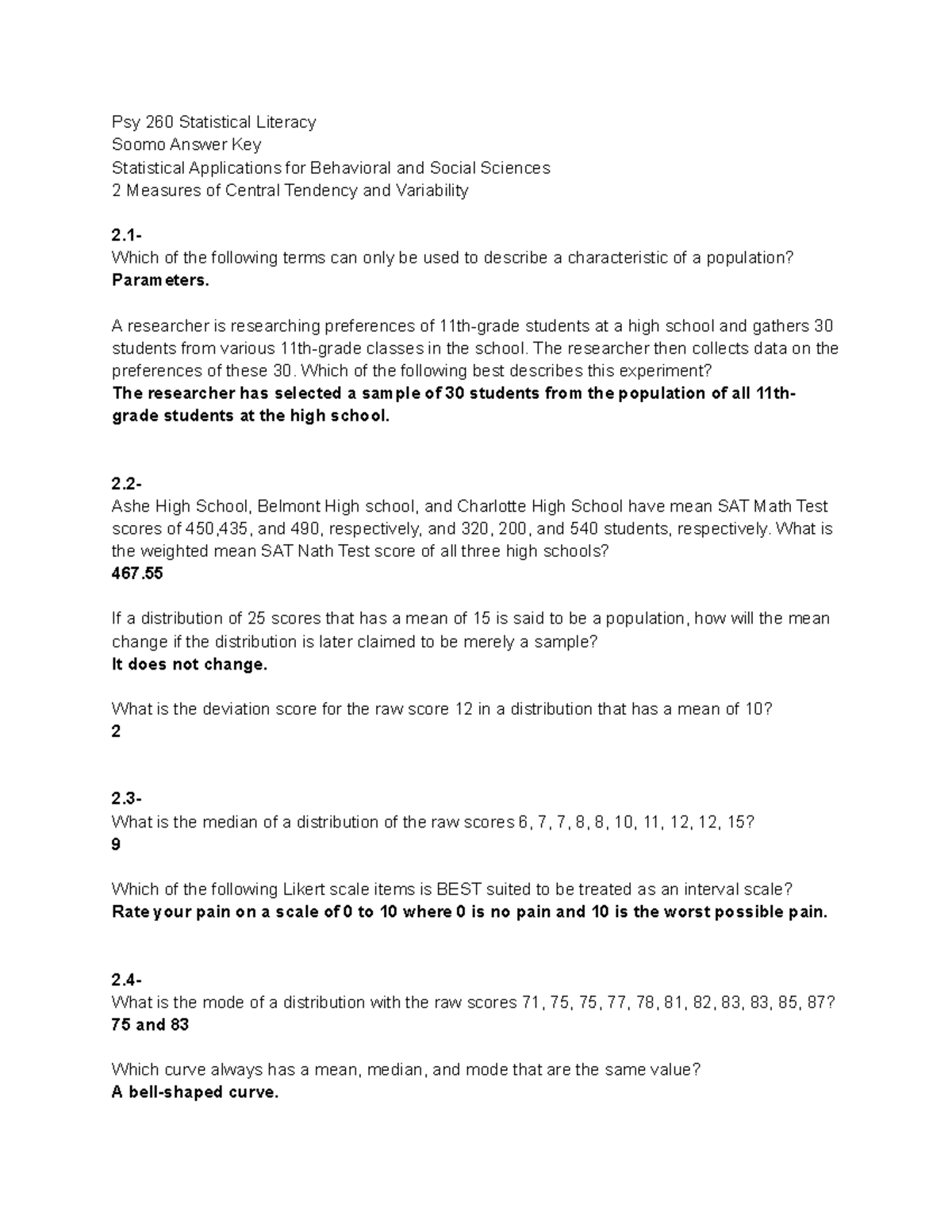 statistical literacy assignment