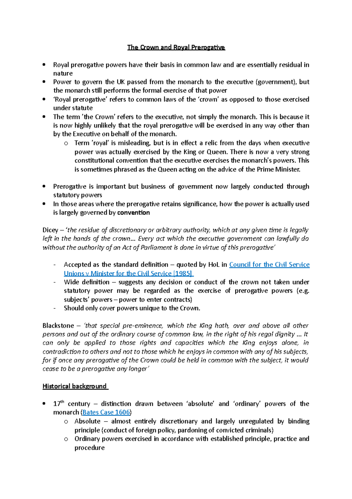 Con&Ad - Crown and Royal Prerogative - The Crown and Royal Prerogative ...