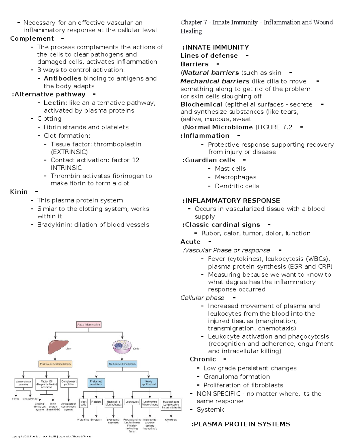 Chapter 7-10 Notes - Pathophysiology: The Biologic Basis For Disease In ...