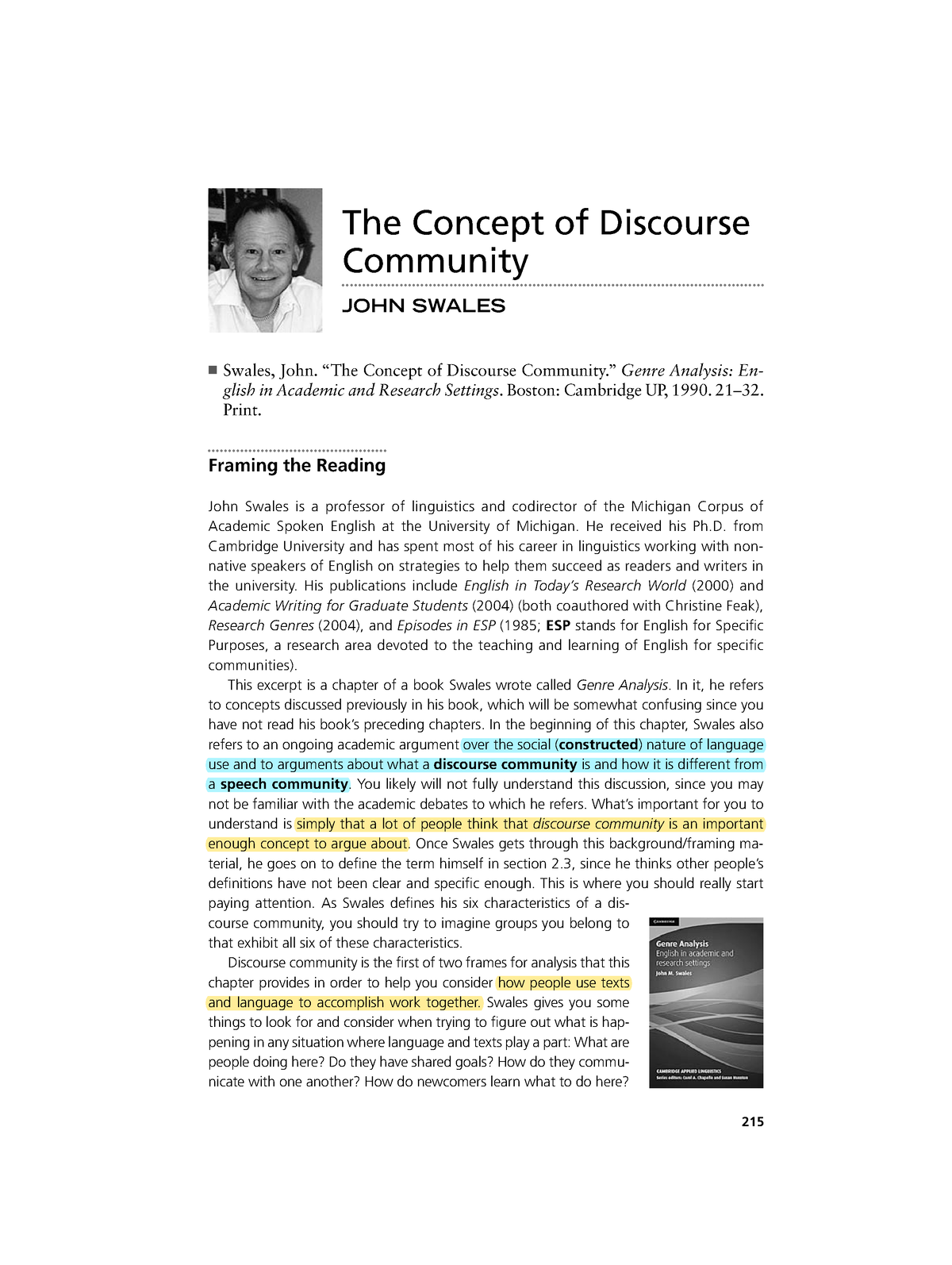 discourse community essay pdf