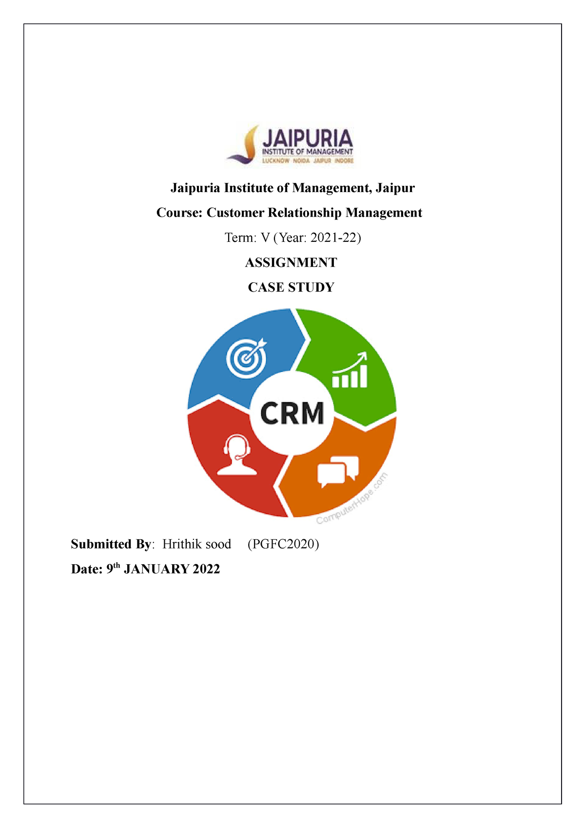 case study on customer relationship management with solution