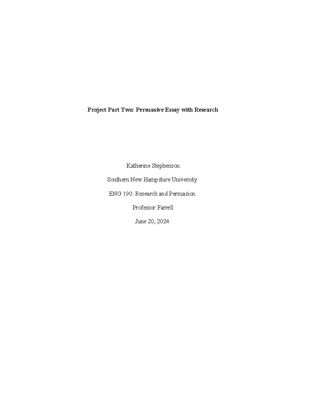 ENG+190+Module+Seven+Project+-+Katherine+Stephenson - Project Part Two ...