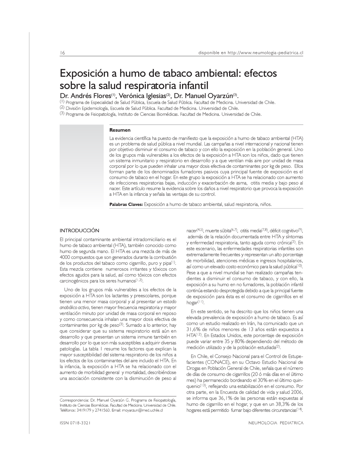 Exposicion-humo - Resumen La Evidencia Científica Ha Puesto De ...