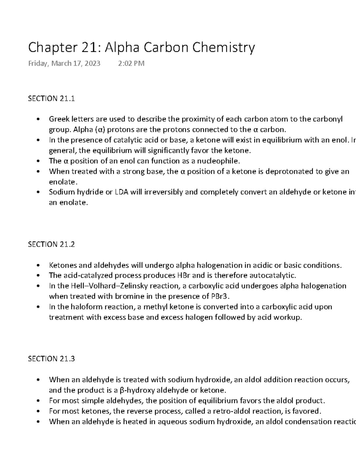 chapter-21-alpha-carbon-chemistry-summary-section-21-greek-letters