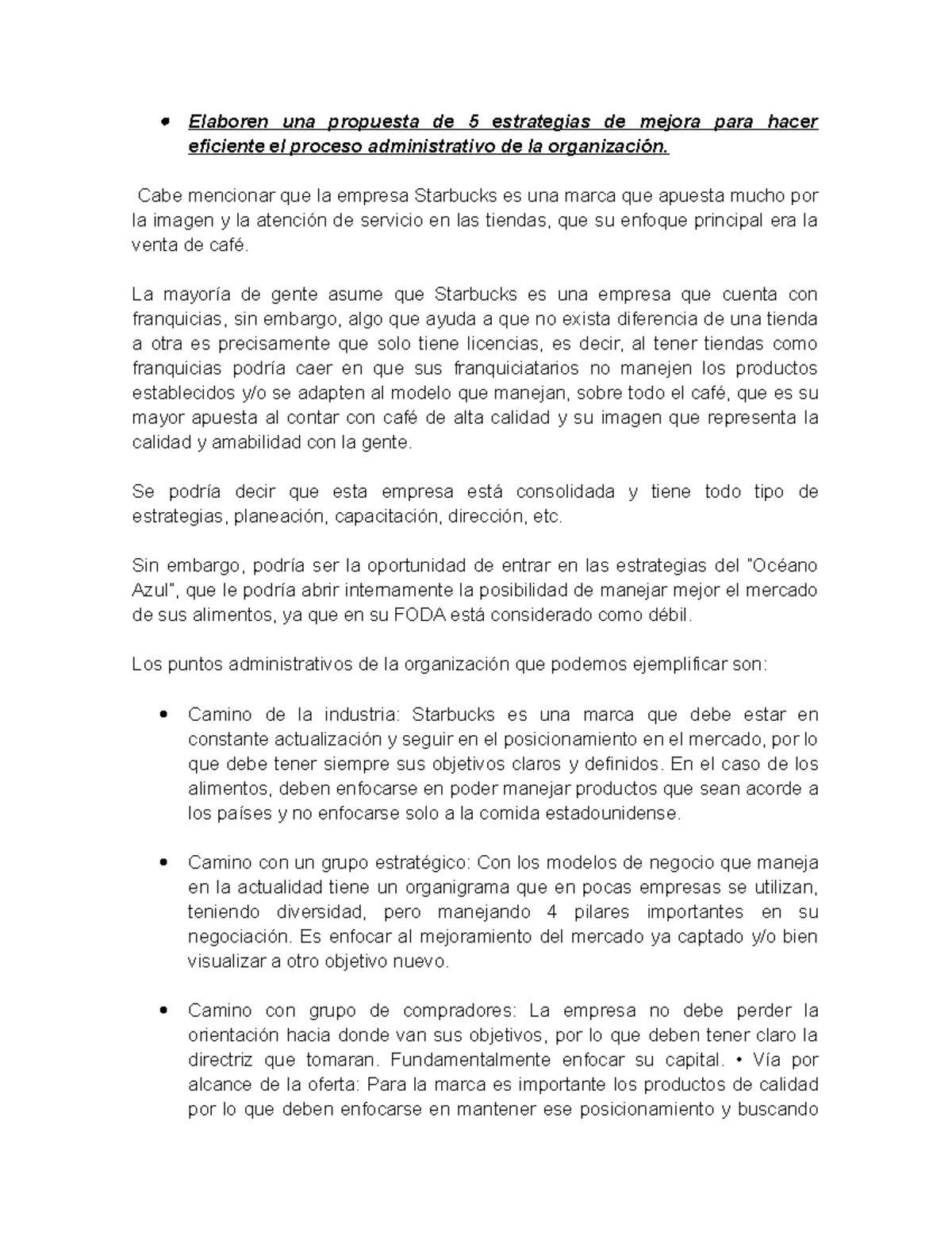Actividad 3 - Elaboren una propuesta de 5 estrategias de mejora para ...