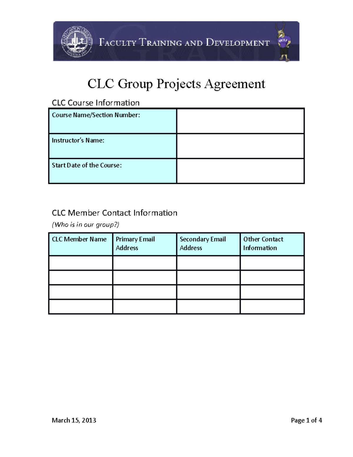 The CLC Group Projects Agreement FY21 CLC Group Projects Agreement