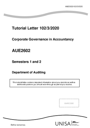 AUE 2601 ASSIGNMENT Solutions ECP 2021 - AUE2602/201/2/ Tutorial Letter ...