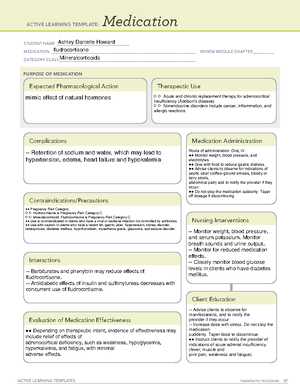 (Humulin 70 30) Active Learning Template - ACTIVE LEARNING TEMPLATES ...