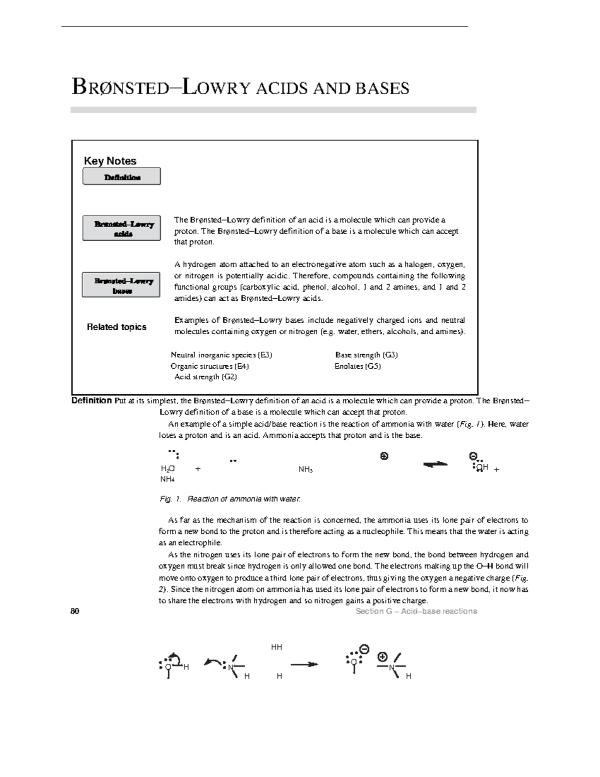 Brønsted– Lowry Acids AND Bases - BRØNSTED–LOWRY ACIDS AND BASES Key ...