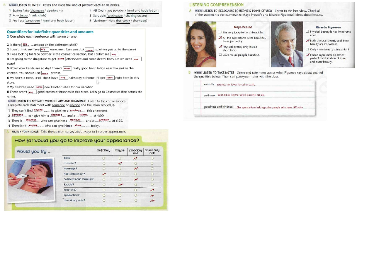 Trabajo 4 - Apuntes de clase - B 3:05 LISTEN TO INFER Listen and circle ...