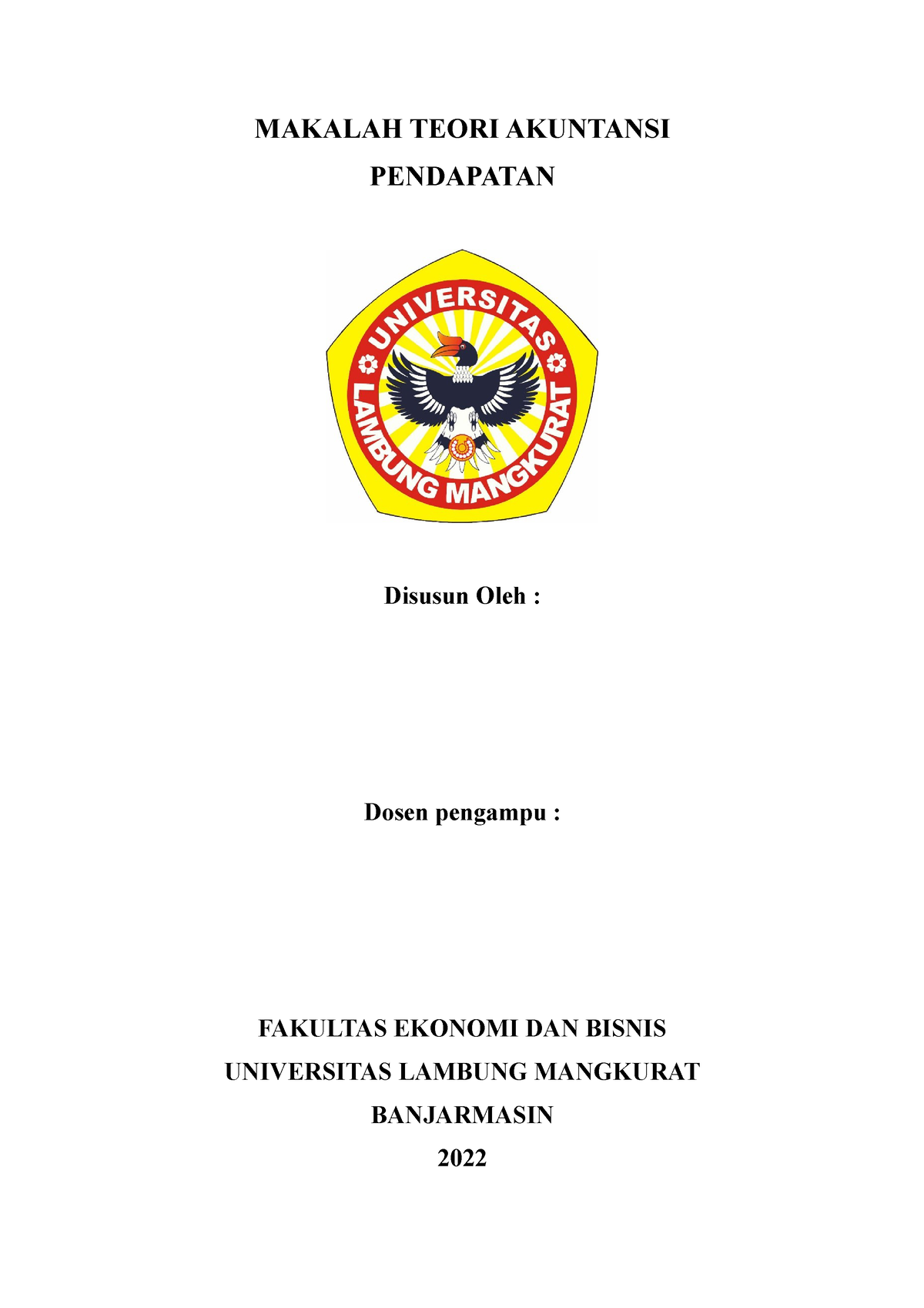 Makalah Teori Akuntansi - MAKALAH TEORI AKUNTANSI PENDAPATAN Disusun ...