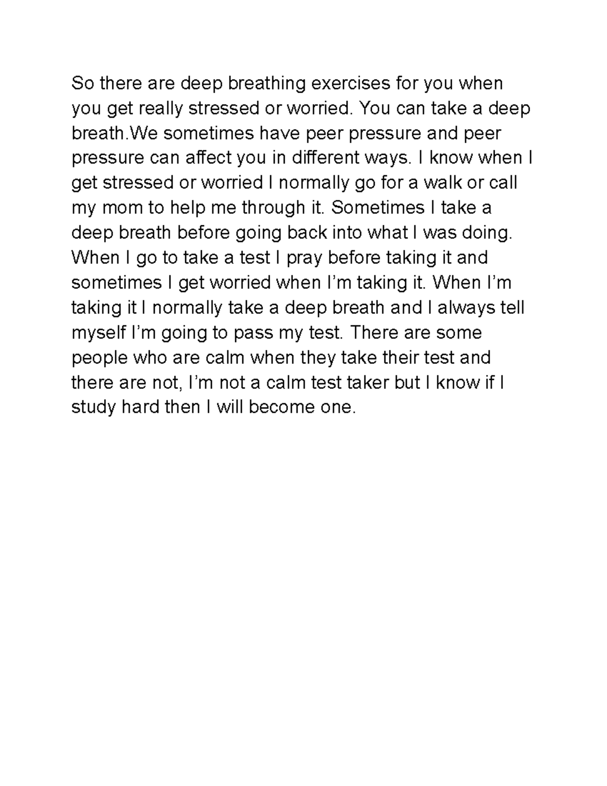 Relaxation Exercise - notes - So there are deep breathing exercises for ...
