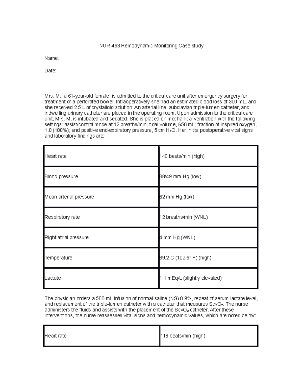 Nur 463 hemodynamic monitoring case study 03 picture