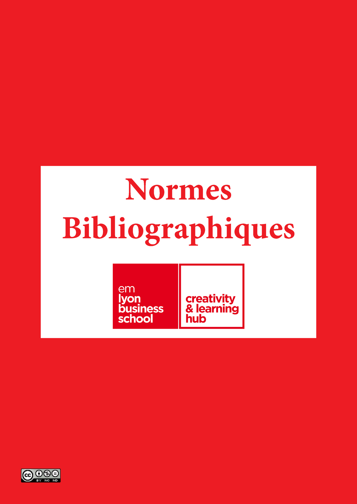 Normes Bibliographiques - Normes Bibliographiques Sommaire - Emlyon ...