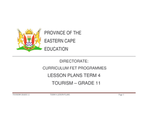 study guide tourism grade 12