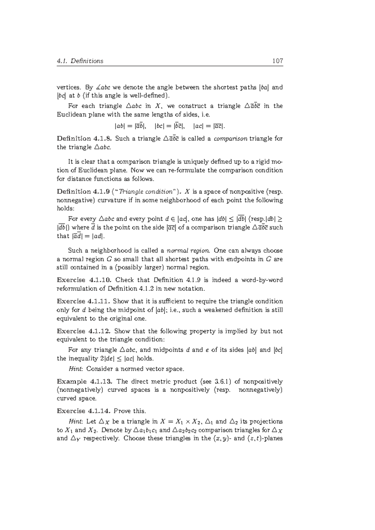 Geometry Spaces of Bounded Curvature-2 - Definitions 107 vertices. By ∡ ...