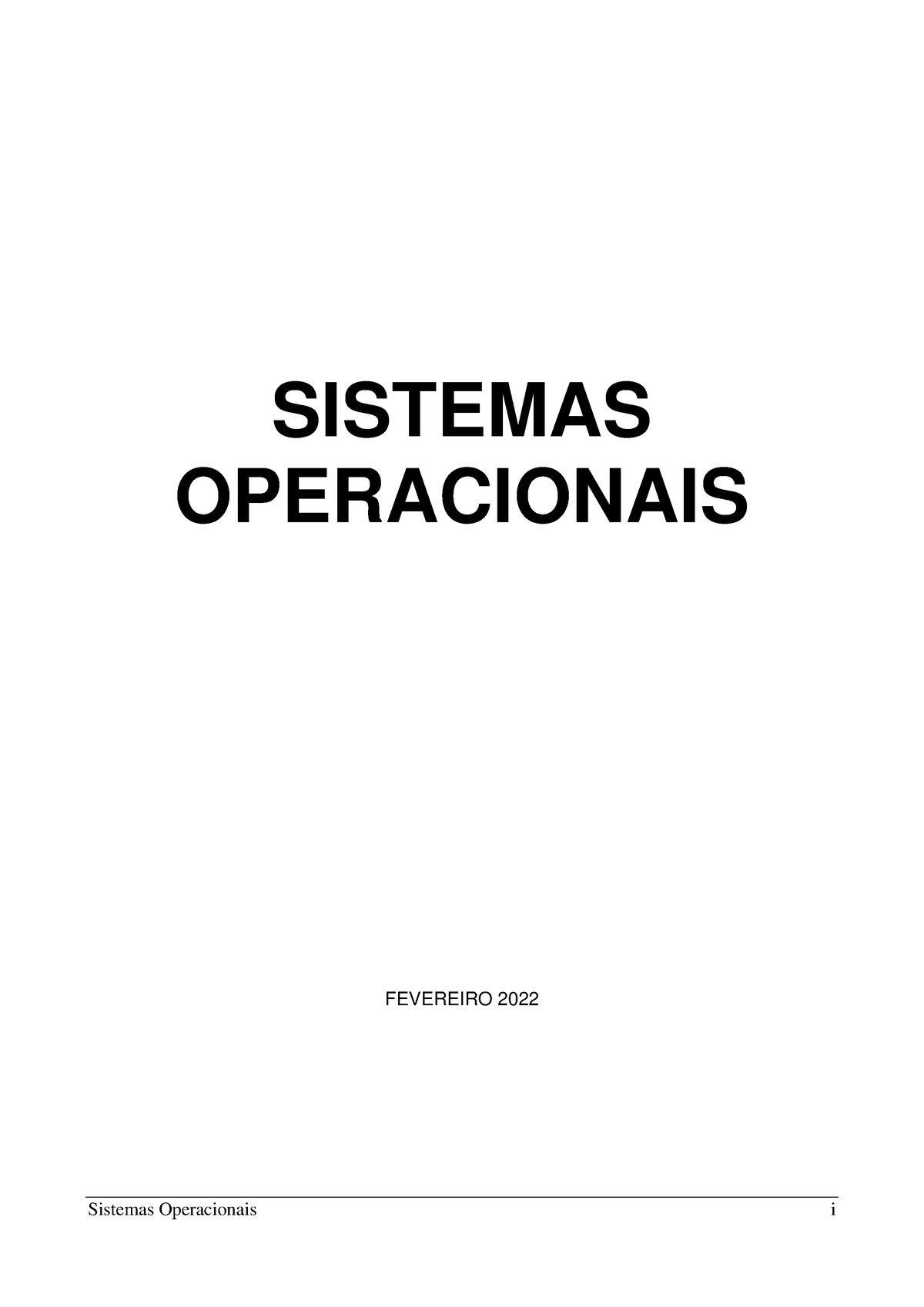 Sistemas Operacionais - Apostila - Completa - Sistemas Operacionais i ...