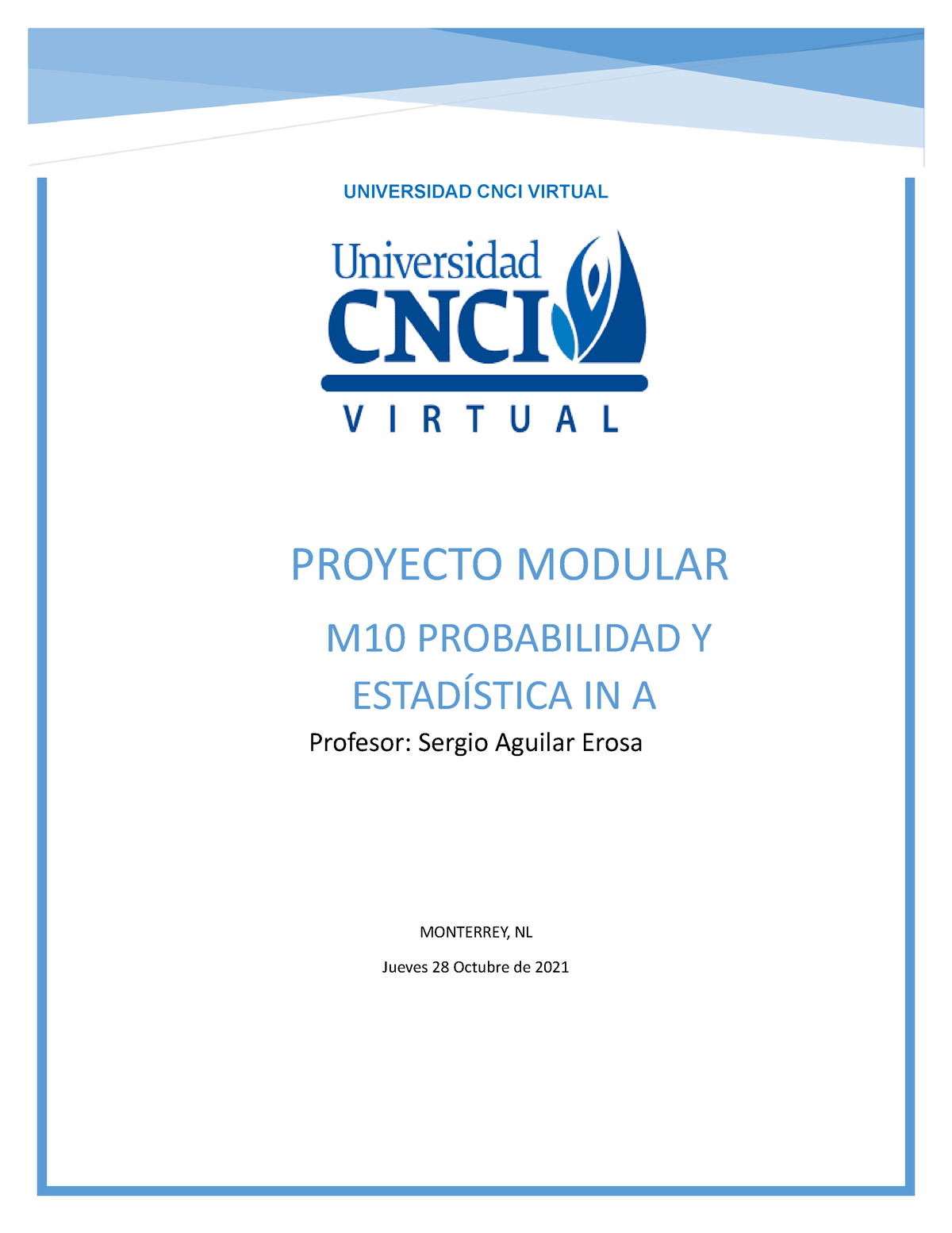 Proyecto Modular-Probabilidad Y Estatistica Proyecto Modular ...