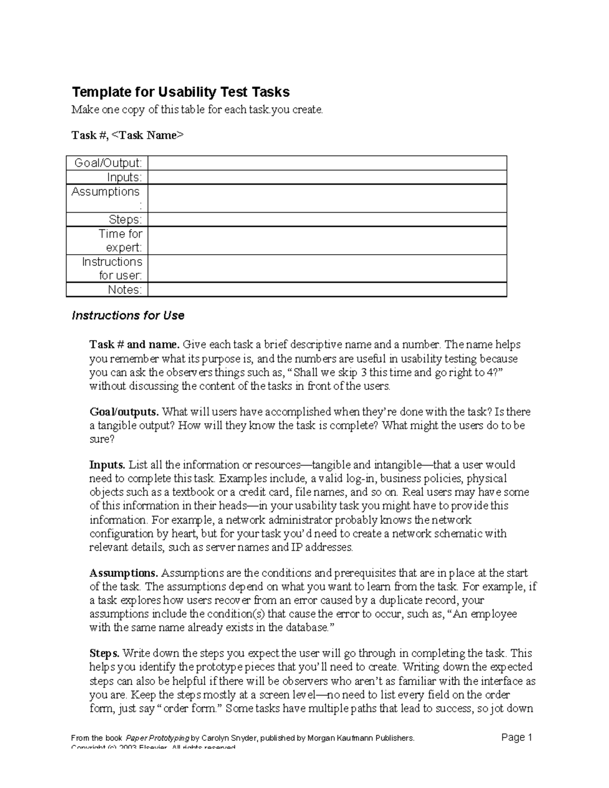Ch6 task template - slide for chapter 6 in ict551 - From the book Paper ...