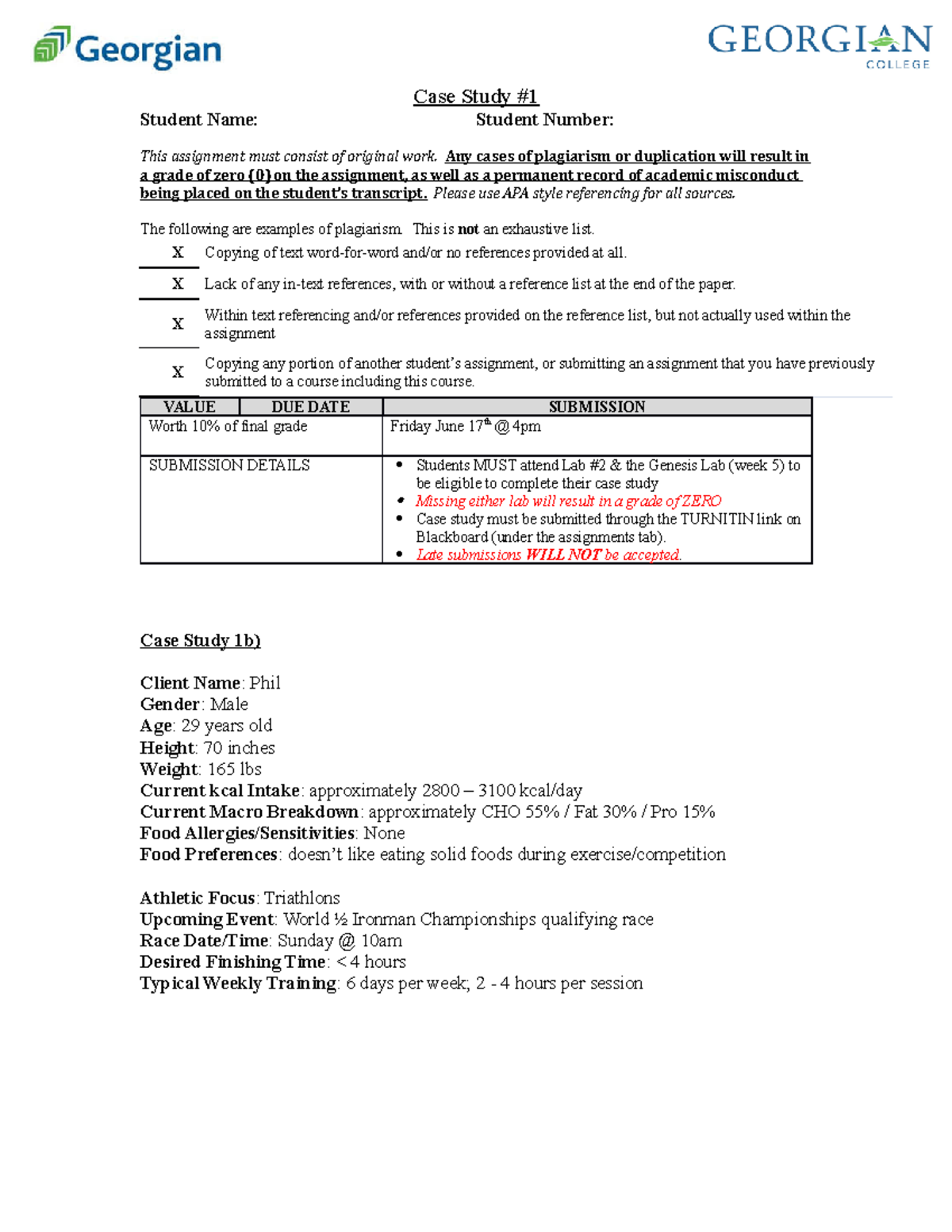 case study participant number