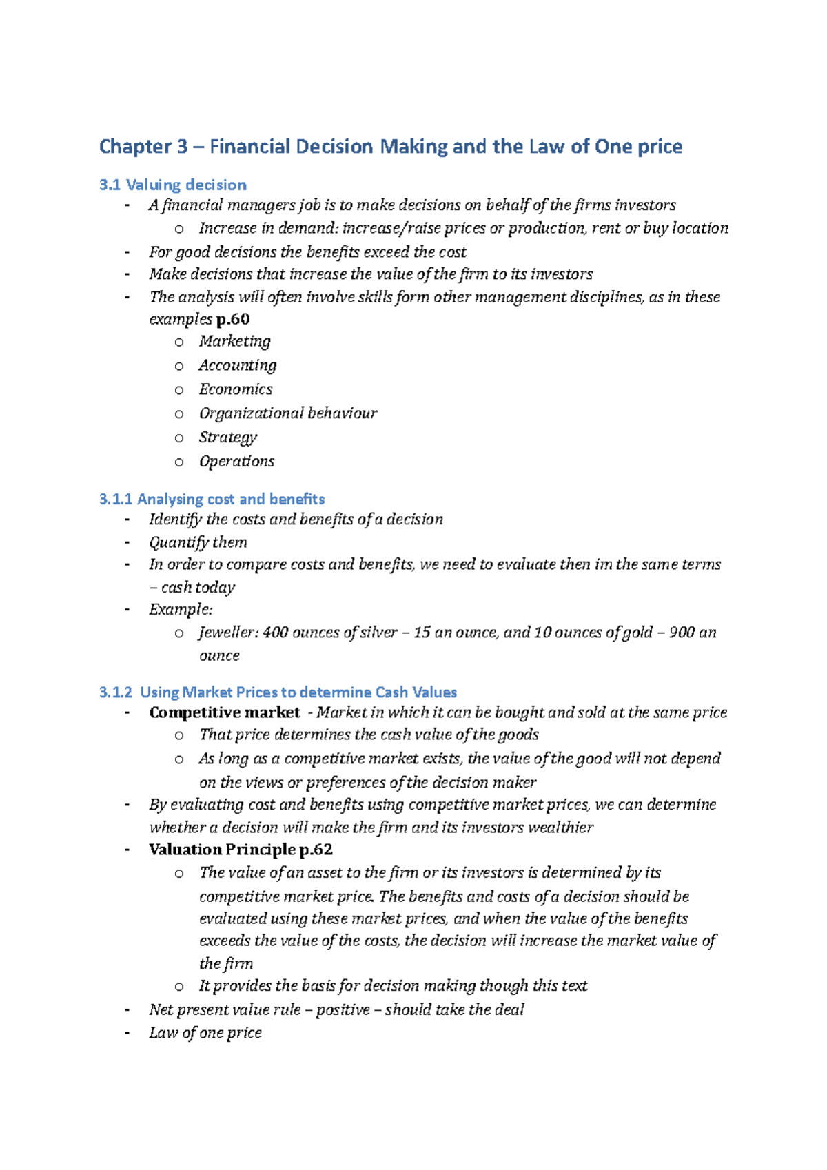 chapter-3-financial-decision-making-and-the-law-of-one-price-o