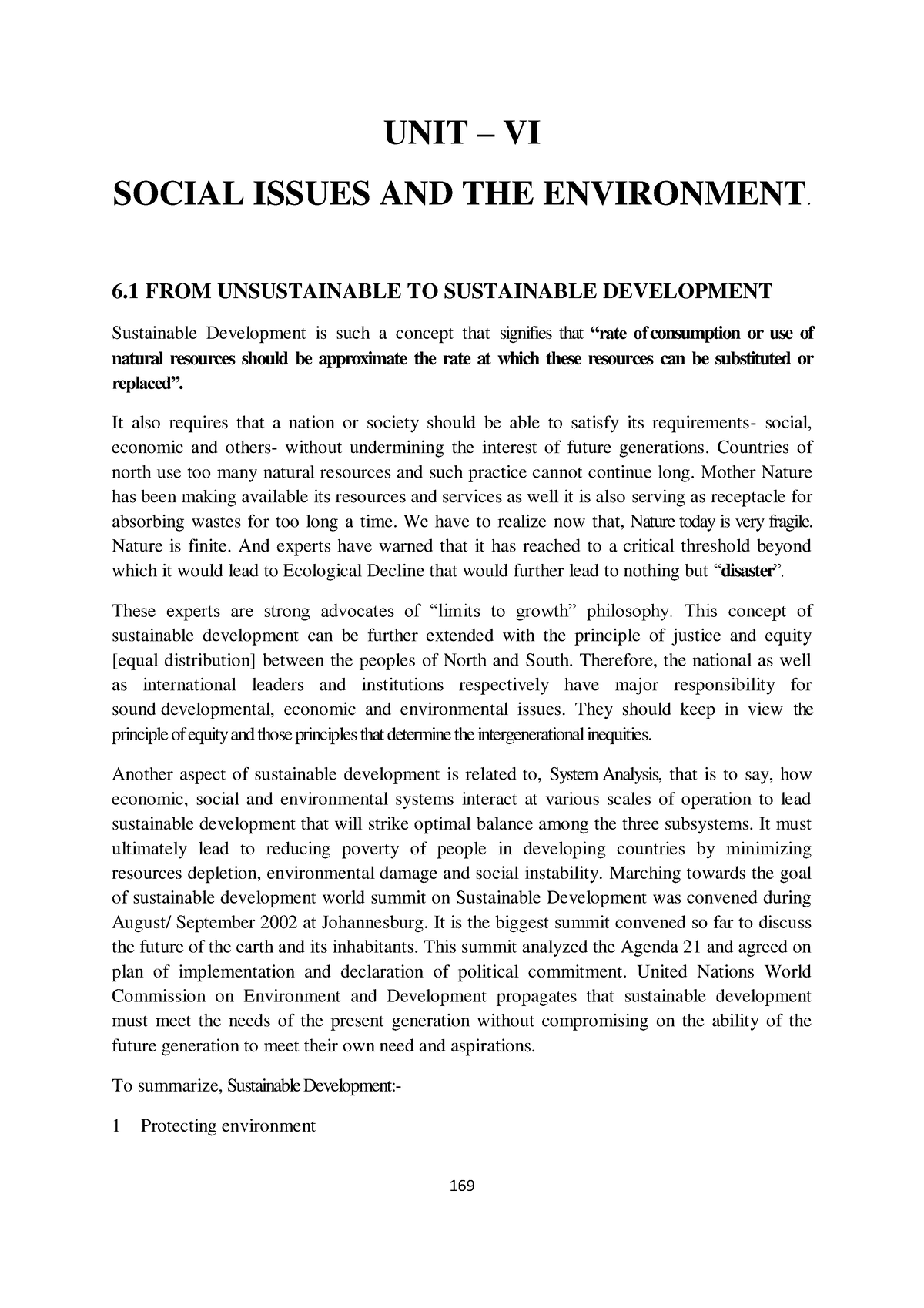 social issues and environment assignment pdf