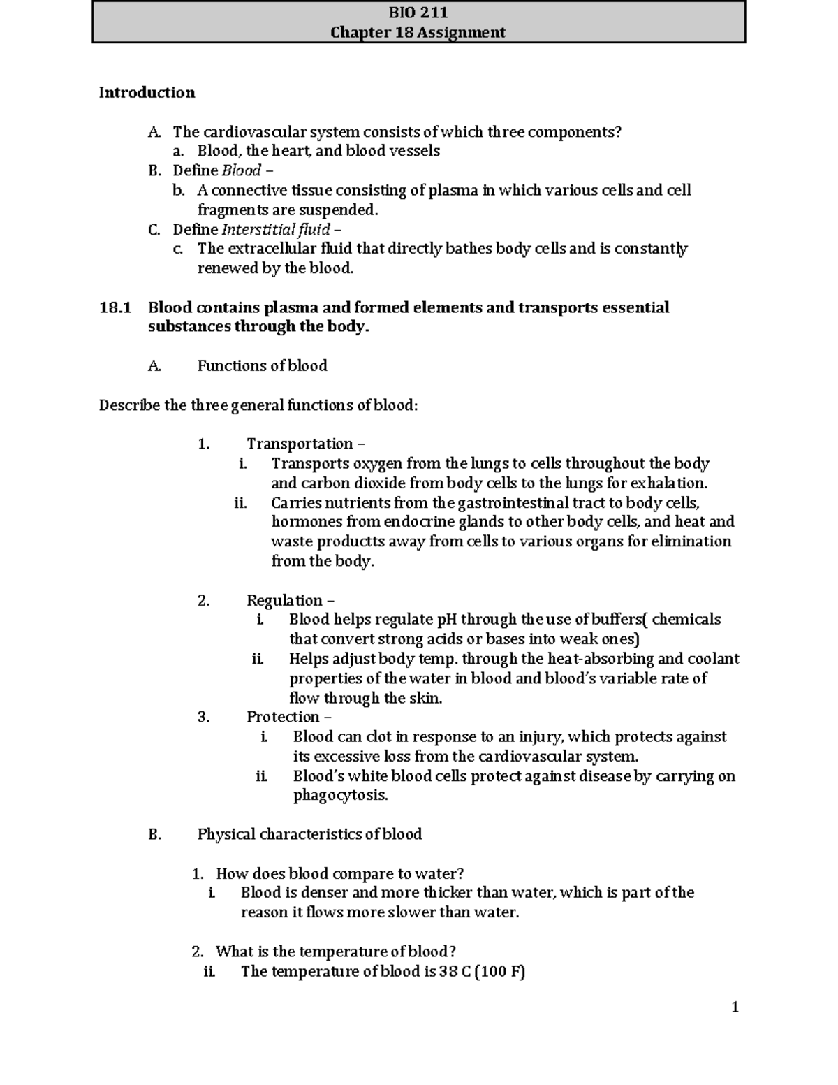 BIO 211 Chapter 18 Assignment - BIO 211 Chapter 18 Assignment ...