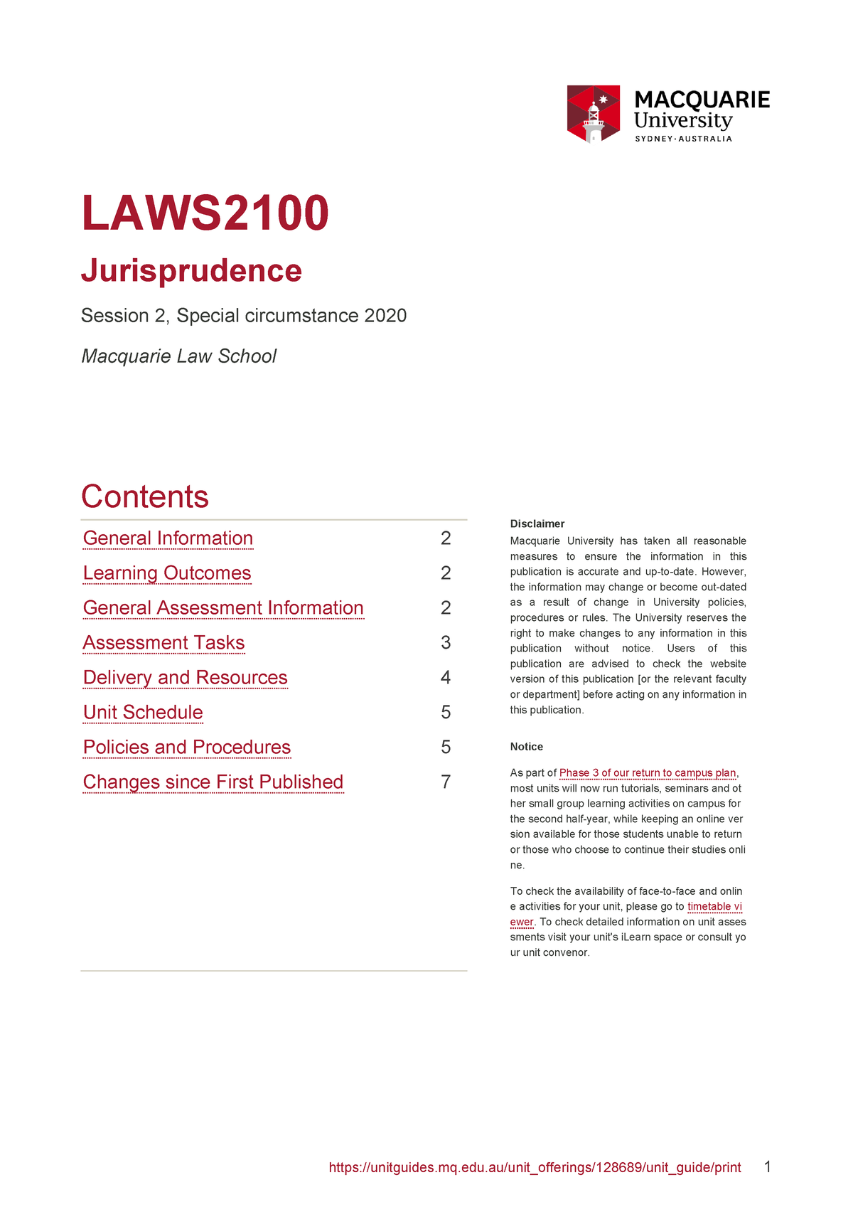 laws2100 essay