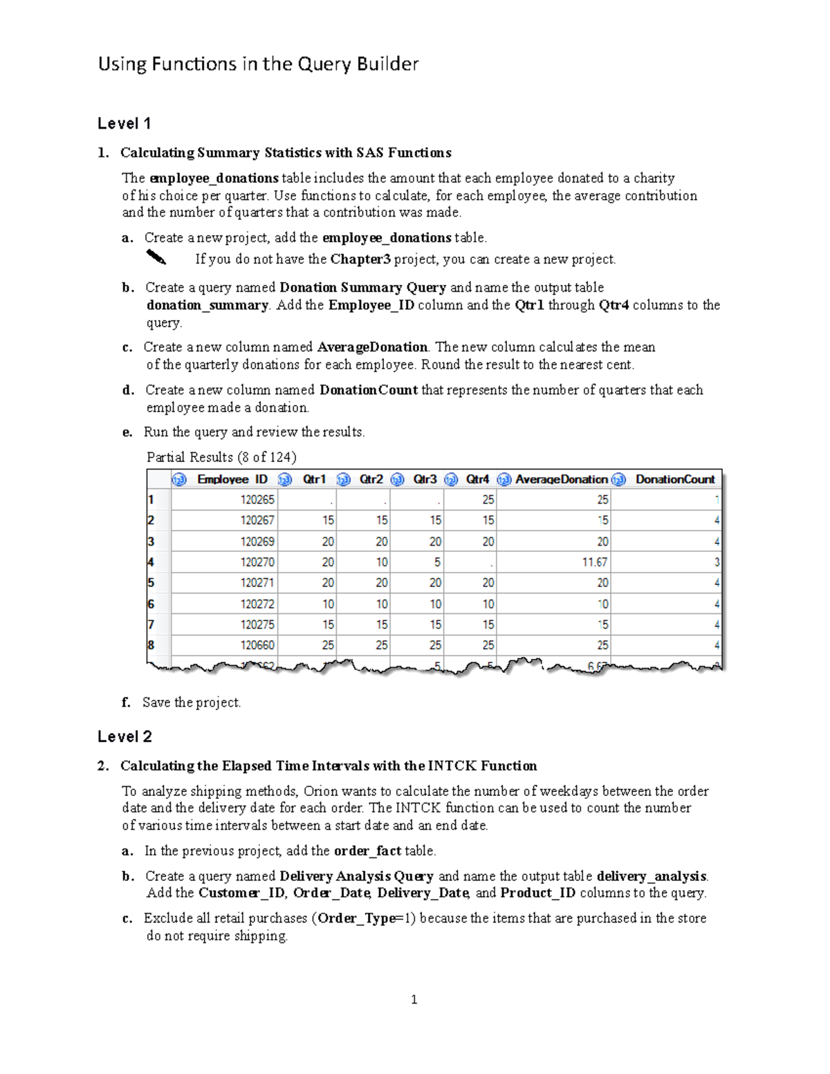 Using Functions - Assignment - Level 1 Calculating Summary Statistics ...