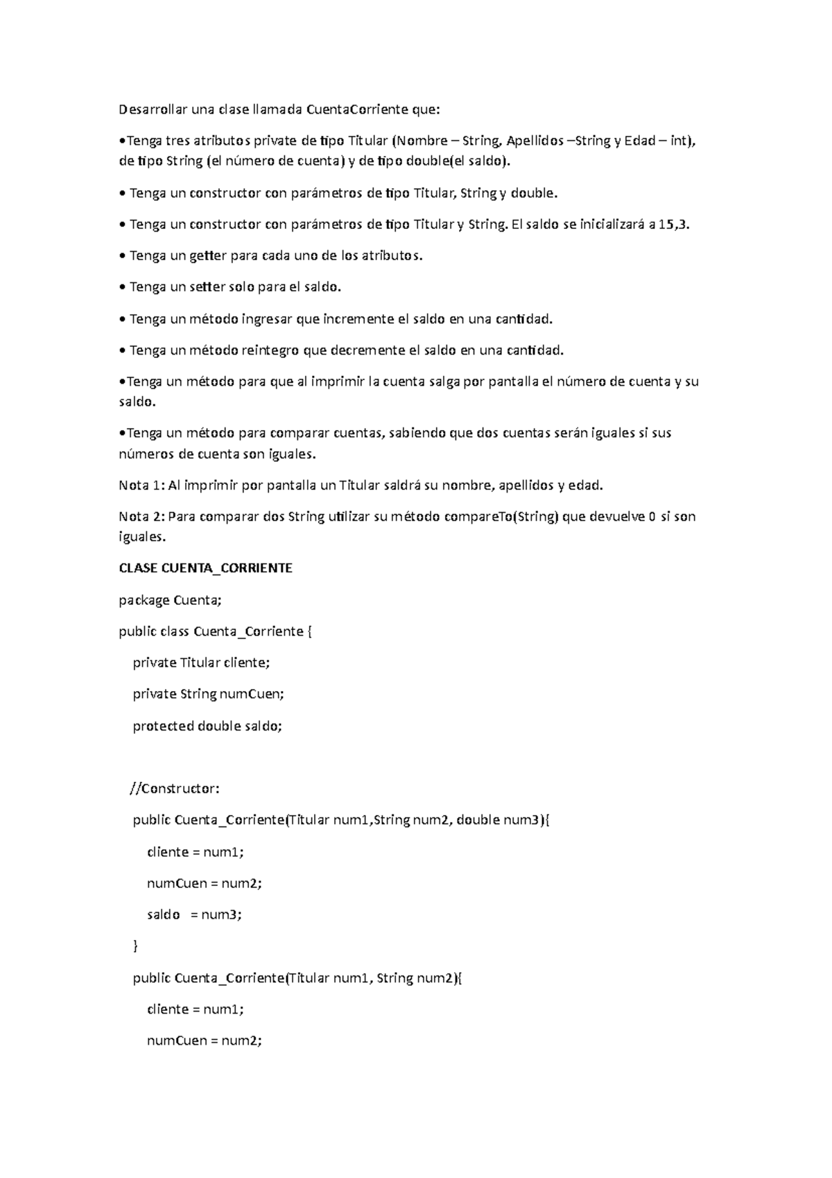 Actividad Semana 03 Construir clases Desarrollar