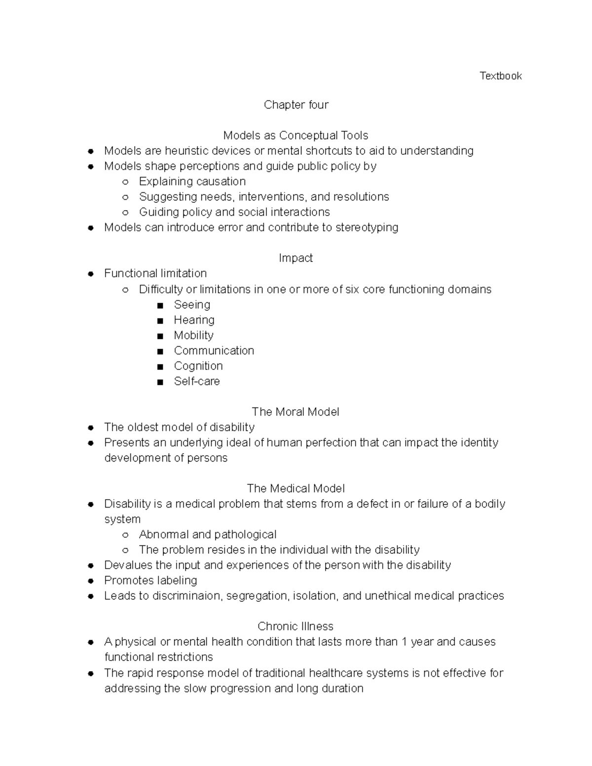 Chapter four RS - Textbook Chapter four Models as Conceptual Tools ...