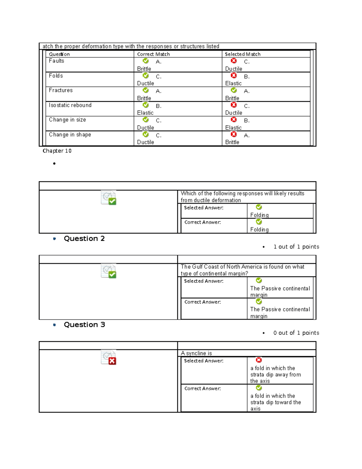 Intro to Geology Homework Assignment Quiz Questions GSCI 340 FHSU