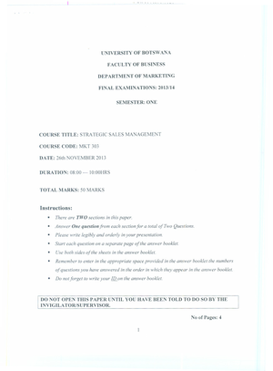 Marketing - notes - Principles of Marketing - Studocu