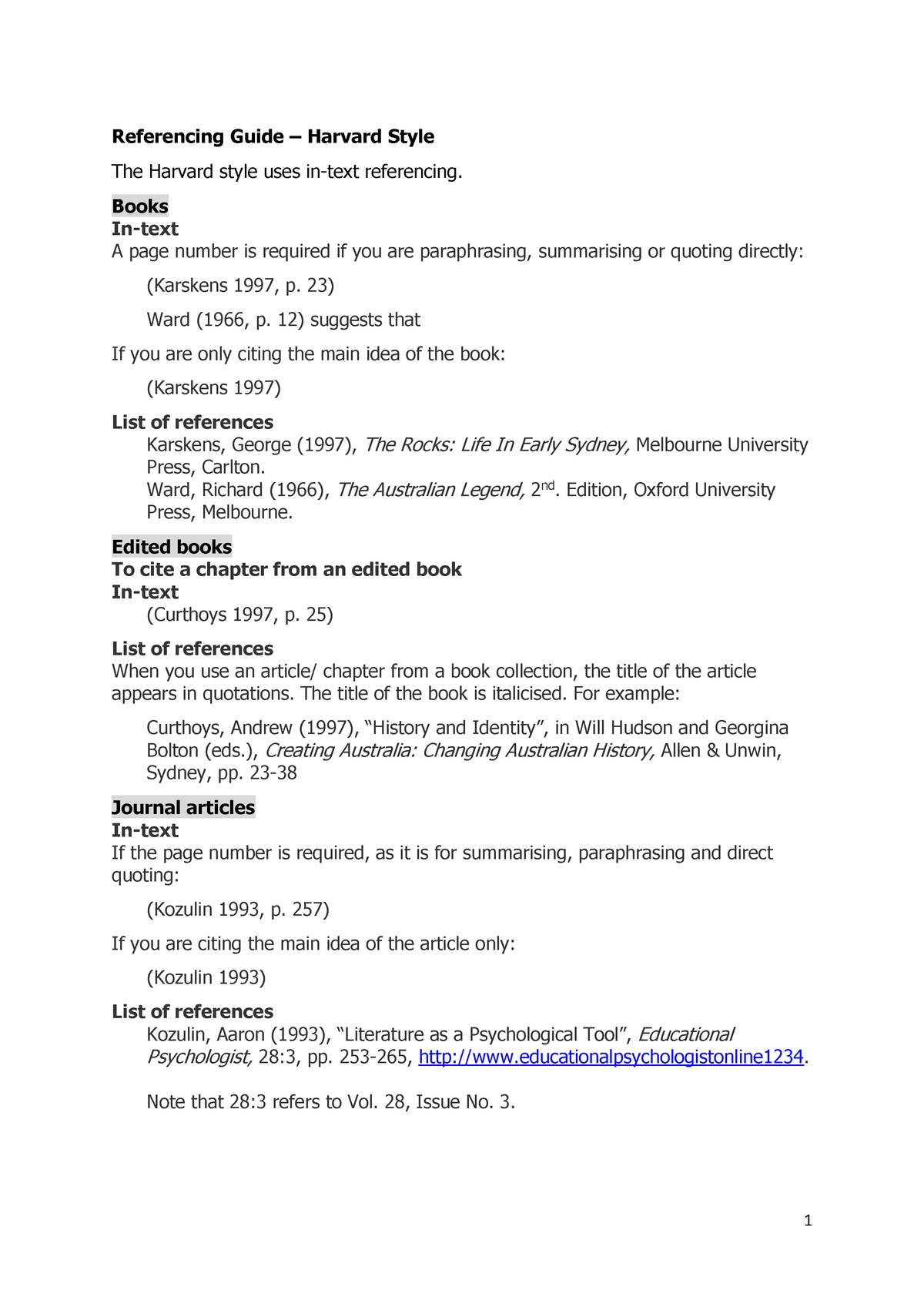 harvard-referencing-guide-1-referencing-guide-harvard-style-the