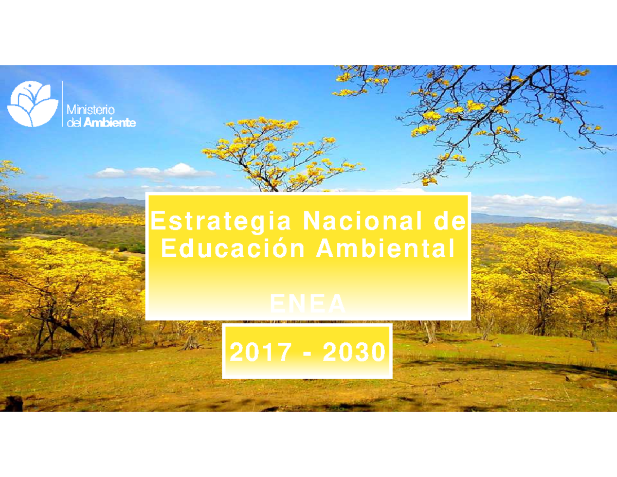 5 Estrategia Nacional de Educación Ambiental - Estrategia Nacional de