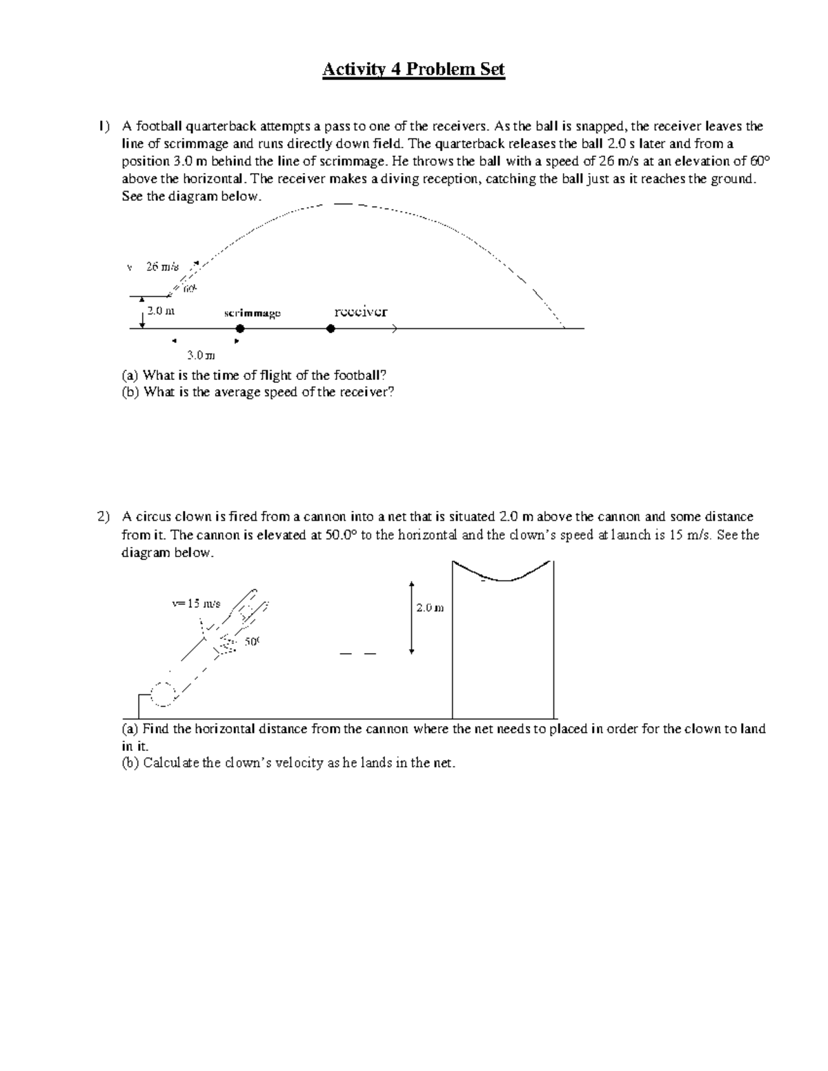 Activity 4 Problem Set - Phys 10 - UWaterloo - Studocu