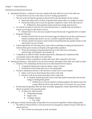E&B Exam 3 - Summary Evolution And Behavior - Chapter 11: Foraging ...