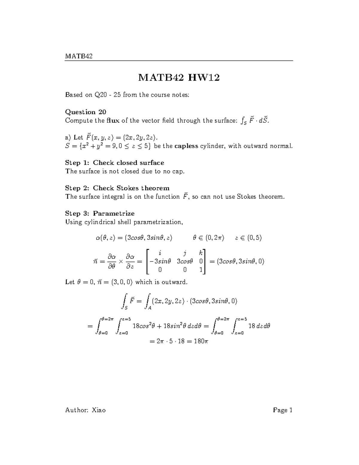 MATB42 HW12 Solutions - Assignment sol - MATB42 HW Based on Q20 - 25 ...