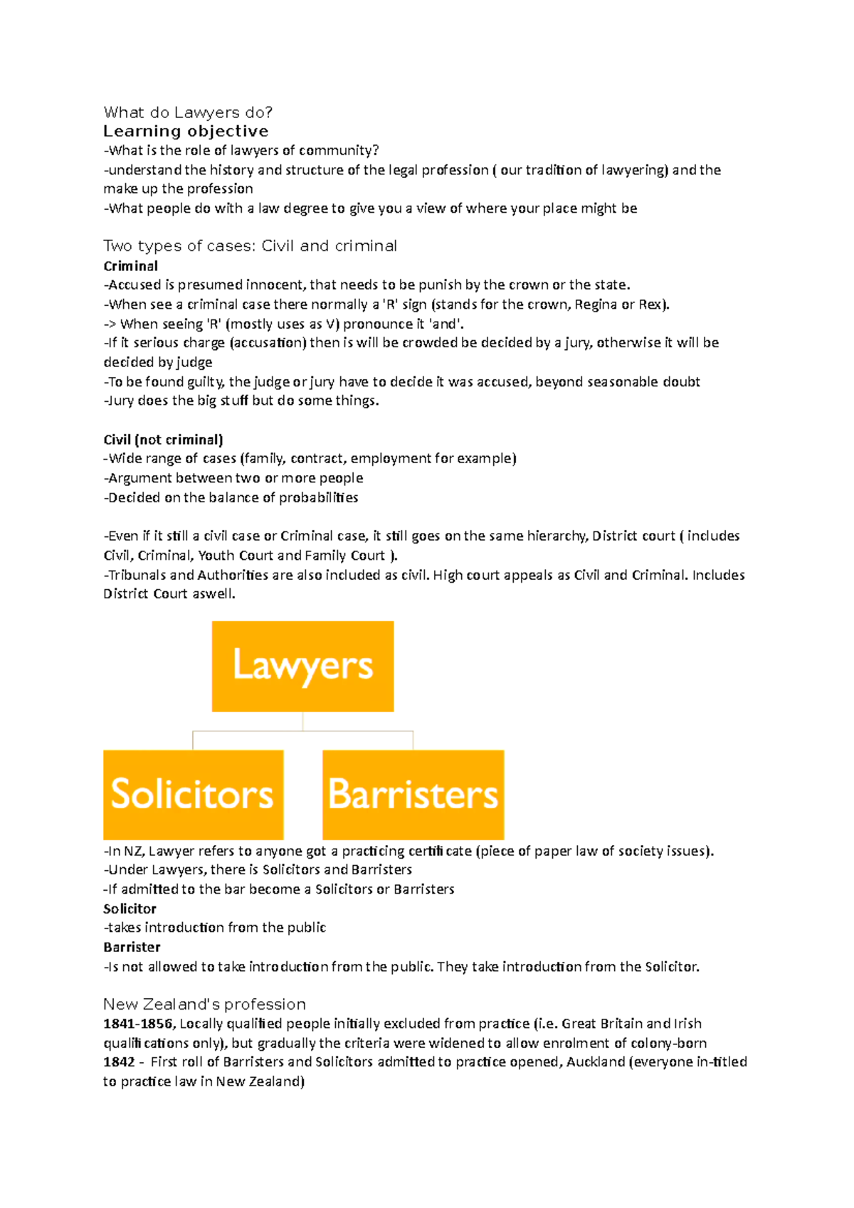 Document 2 What do lawyers do? What do Lawyers do? Learning