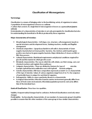 Classification of Bacteria and Group of Microorganisms - Baltimore, USA ...