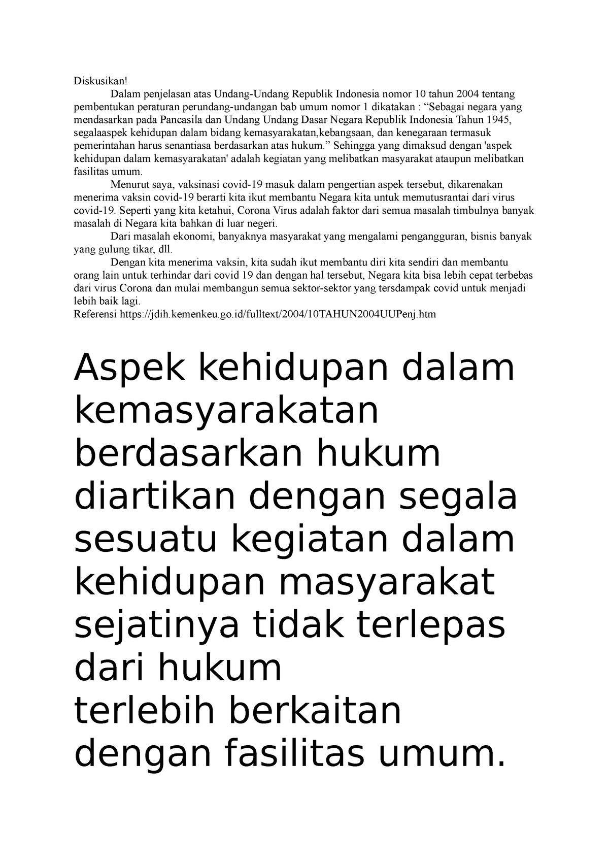 Diskusi 6 Ilmu Politik - Diskusikan! Dalam Penjelasan Atas Undang ...