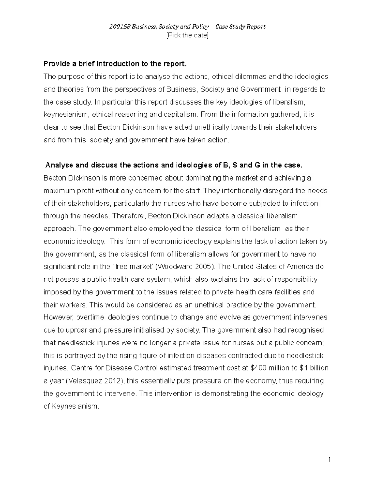 Final Case Study Report - 200158 Business, Society and Policy Case ...