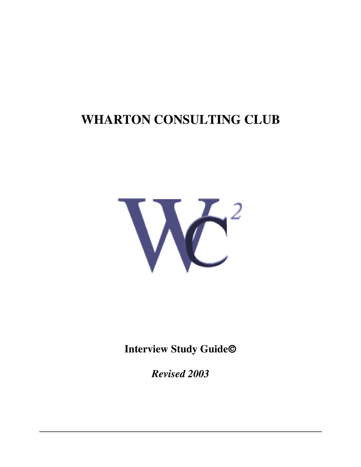 wharton case study book