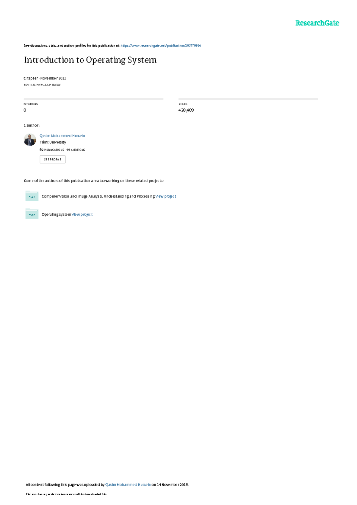 1operatingsystem Part 1 - See discussions, stats, and author profiles ...
