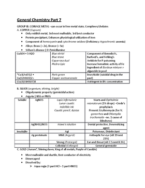 Pharmacy Module 1 (Gen Chem; 9Periodic Table Part 4) - Inorganic ...