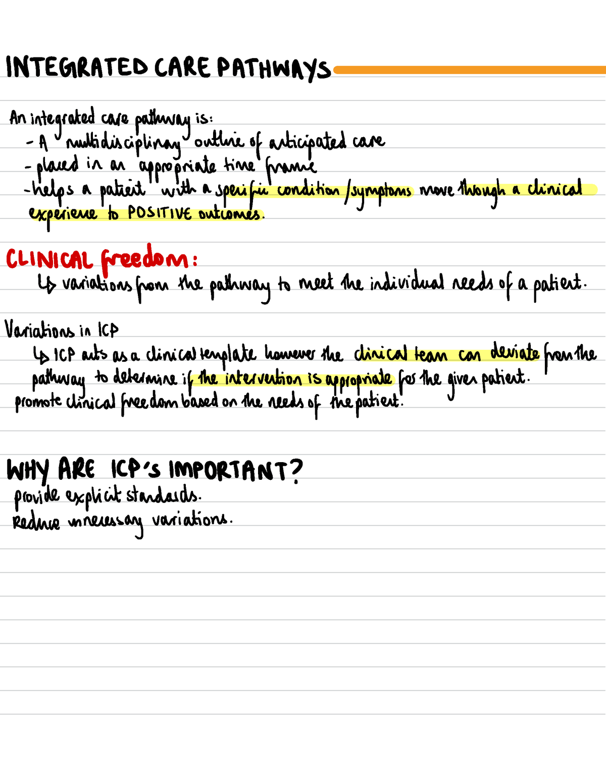 4. Integrated Care Pathways - INTEGRATEDCAREPATHWAYS An Integrated Care ...