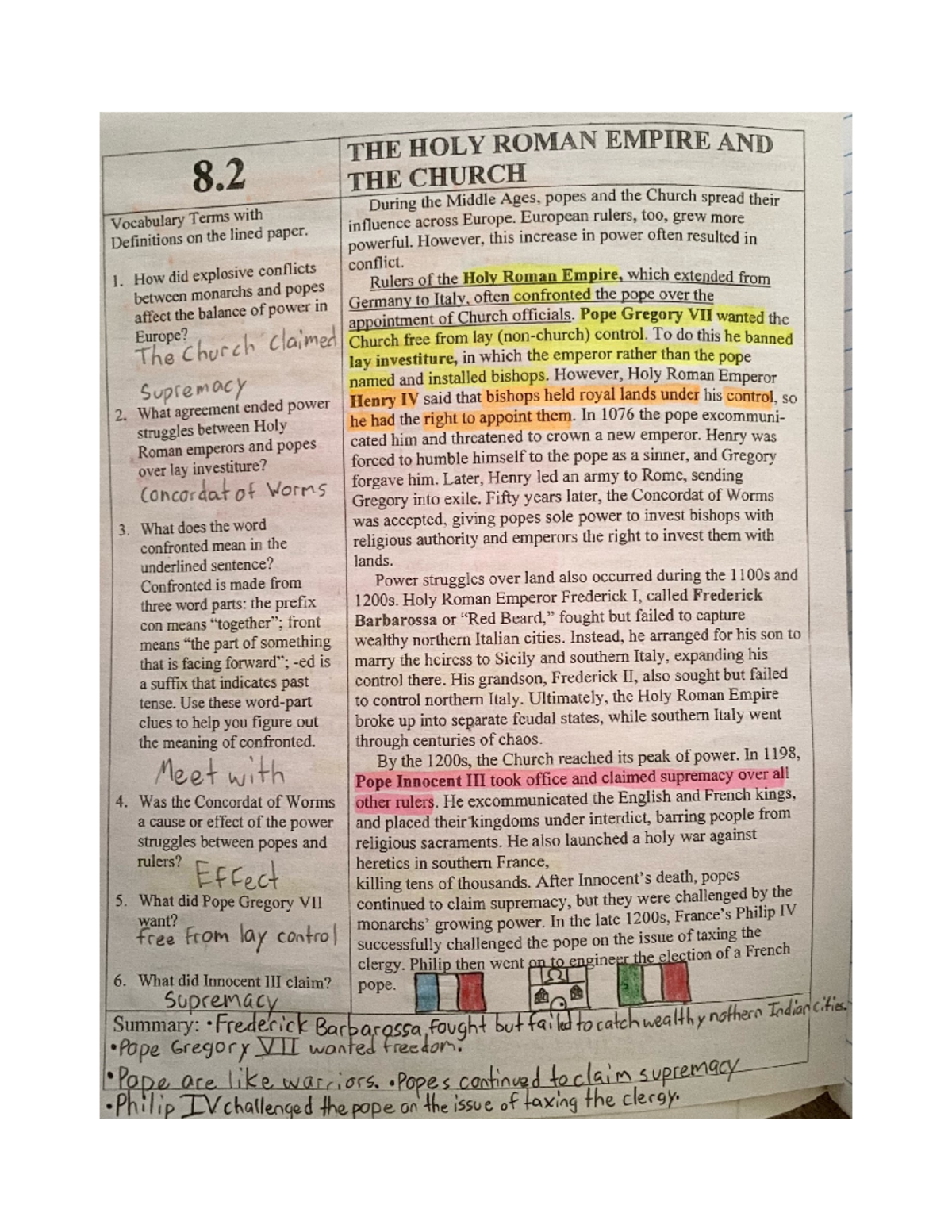 8.2 The Holy Roman Empire and The Church - His-110 - Studocu