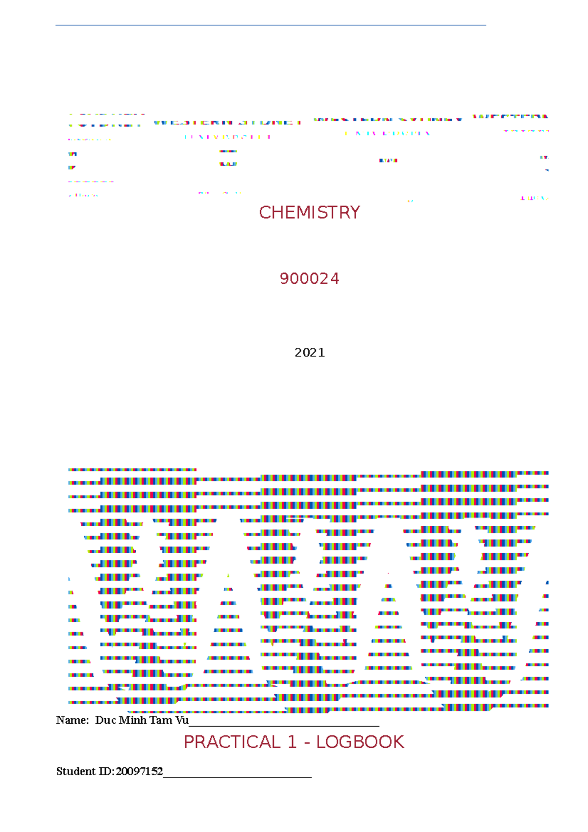 700043 Chemistry Practical 1 Chemical Reactions Workbook logbook Name Duc Minh Tam Studocu